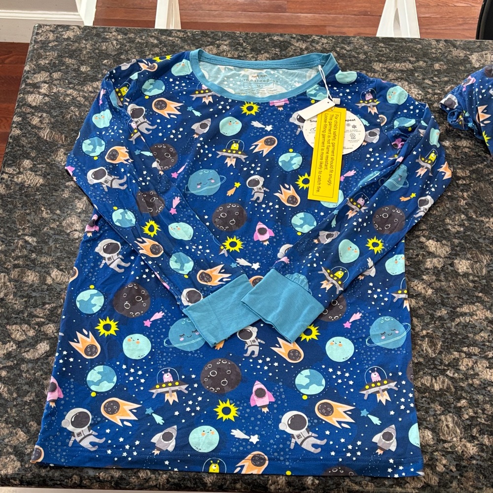 Little Sleepies Blue Space Pajama Top